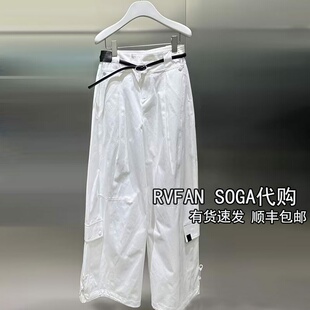 REVANYAYA芮范雅2026春新款 裤 女休闲长裤 子R11301055 白色阔腿工装