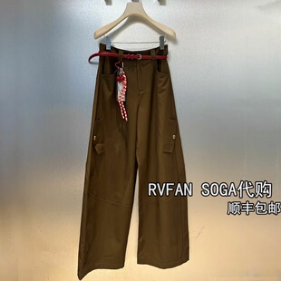 REVANYAYA芮范雅2025秋季 休闲裤 女直筒阔腿长裤 子潮R71301129 新款