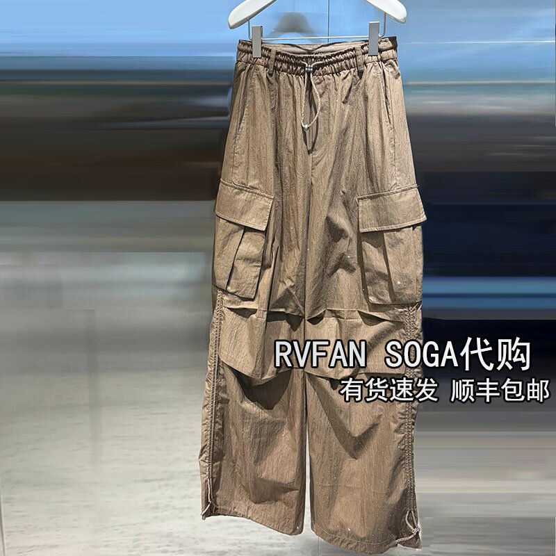 REVANYAYA芮范雅2026秋季新款工装风休闲裤女松紧腰裤子R71301315