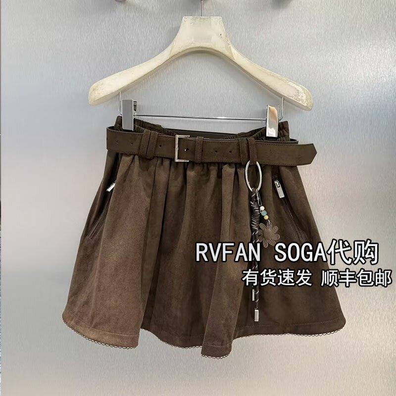 REVANYAYA芮范雅2026冬季新款小个子A字半身裙女短裙子R91501303