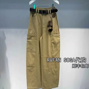 REVANYAYA芮范雅2025秋冬季 直筒牛仔裤 女阔腿长裤 子R91302053 新款