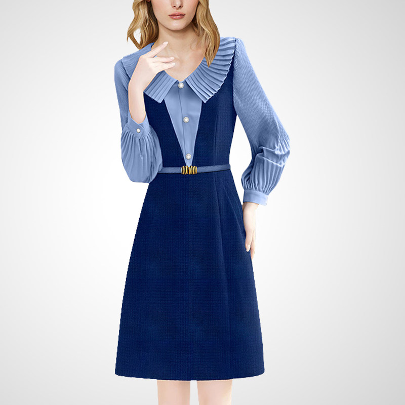 设计高级感修身时尚中长裙