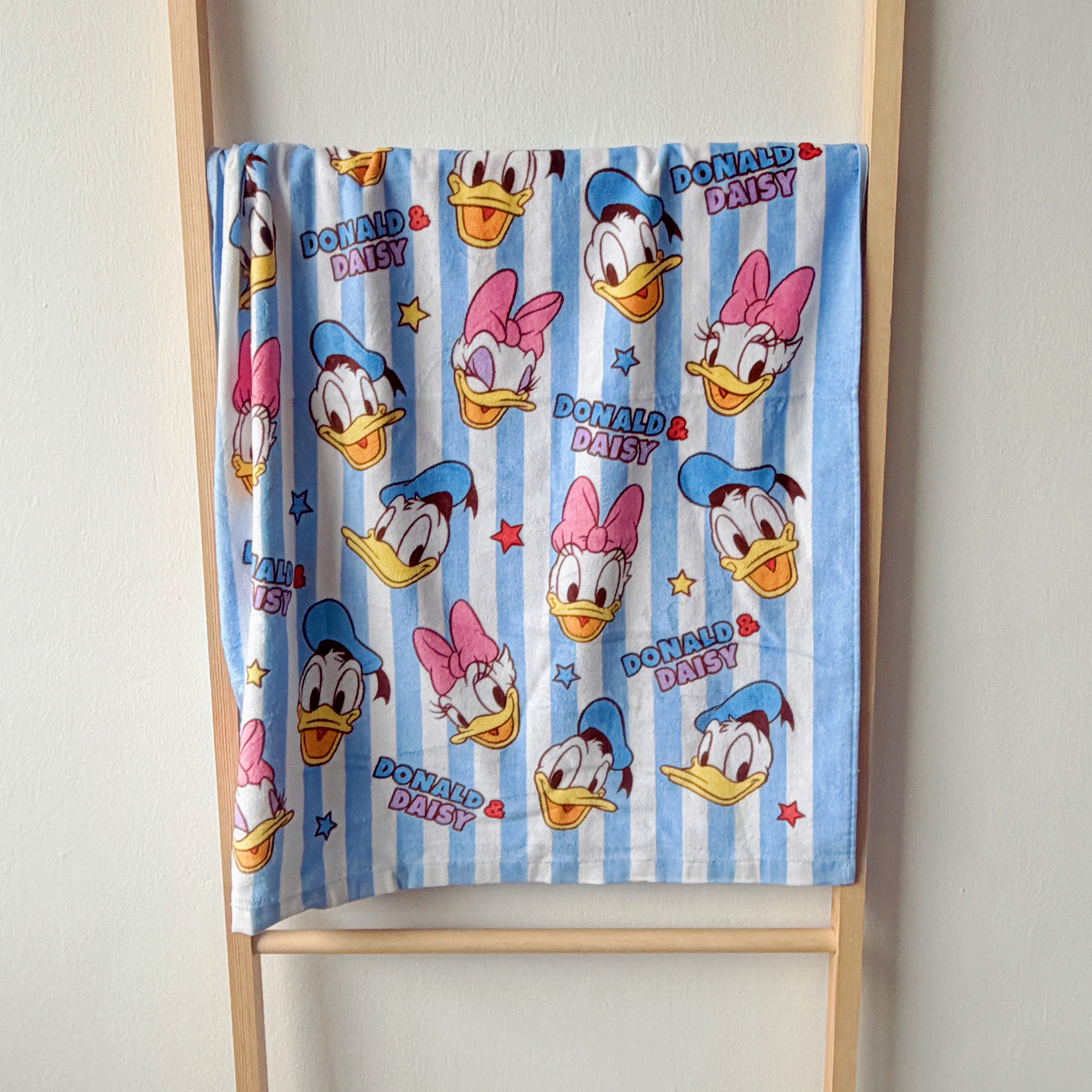 卡通浴巾纯棉唐老鸭黛西薄款柔软吸水 微瑕