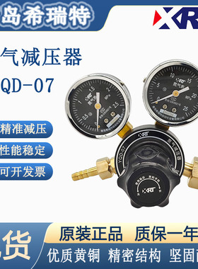 青岛希瑞特氮气减压器YQD-07减压调压阀2.5*25mpa全铜华青平替