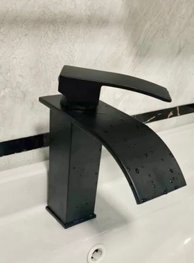 洗手盆面盆枪灰色洗脸池洗脸盆水龙头瀑布冷热卫生间洗手台龙头