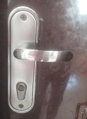 铸成执手锁大门入户门锌合金防盗门替换孔距208实心门锁拉手面板