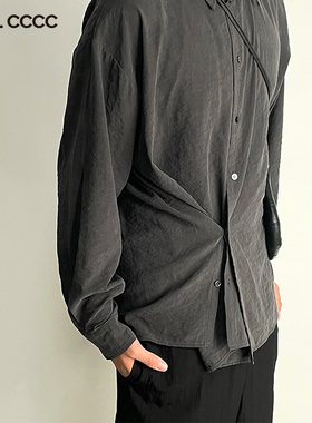 CTRL CCCC扭结干丝衬衫真丝非lem肌理感品质男装cleanfit