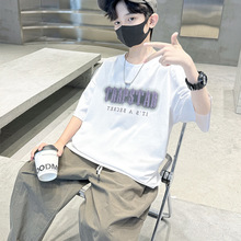 男童短袖长裤套装夏季薄款2025新款中大童装运动衣服夏装潮帅气潮