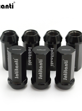 Jntitanti 汽车改装钛合金轮毂螺母M14x1.5x50用于大众奥迪特斯拉