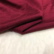 Nissan co giãn len cashmere vải len nguyên chất trong mùa thu mỏng và áo len mùa đông vải cao cấp rượu vang đỏ - Vải vải tự làm