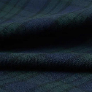 英RL原厂货色织精纺英伦格子格纹混纺布料套装连衣裙衬衫进口面料