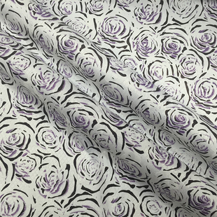 进口高档立体亮丝织花时装提花布料纯棉织锦缎亚麻服装印色织面料