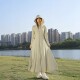茉寻源沙冰钛防晒衣女2025新款 防晒大摆长裙 冰丝收腰防紫外线长款