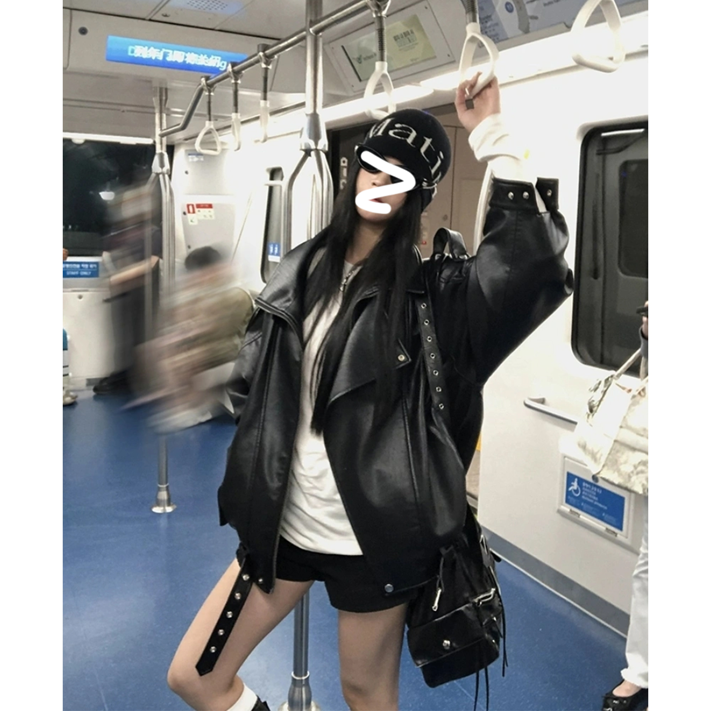 2025新款机车风皮衣女