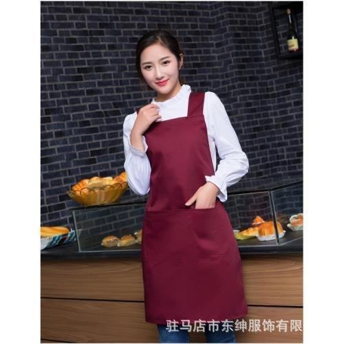 女士快餐炒菜车间色服务员围裙后背交叉背带式洗碗双肩女款黑,家庭/个人清洁工具,围裙套装,淘宝优惠券,粉丝福利购,淘宝优惠卷