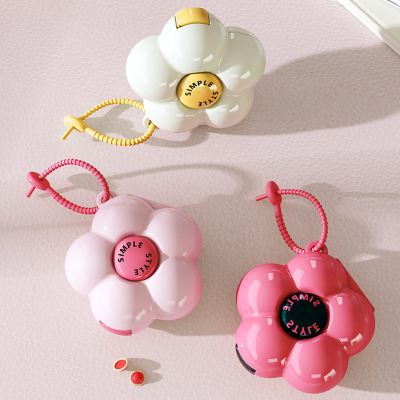 长泽花朵字母款分装便携药盒迷你随身旅行药丸药片首饰密封收纳盒,收纳整理,首饰盒,淘宝优惠券,粉丝福利购,淘宝优惠卷