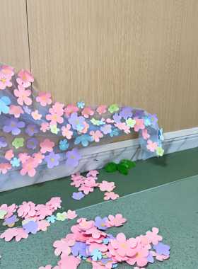幼儿园春天环创网纱花朵主题墙班级教室装饰氛围感场景布置挂件