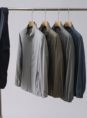 夏季立领防晒衣男2025新款透气百搭外套无帽防紫外线upf50+防晒服