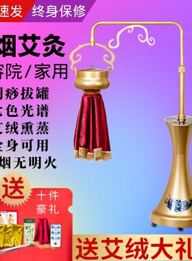 美容院专用艾灸熏蒸仪全身理疗暖宫机器无烟艾熏仪器家用仪加艾绒