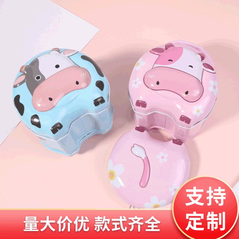 牛年创意马口铁存钱罐 儿童储蓄罐玩具 卡通牛宝宝钱罐 元旦礼品