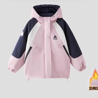 中大童女童外套秋冬款2025新款儿童超好看休闲加厚夹棉保暖上衣