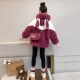 女孩大童加厚毛绒 加绒毛毛衣儿童冬季 女童外套秋冬款 2025新款