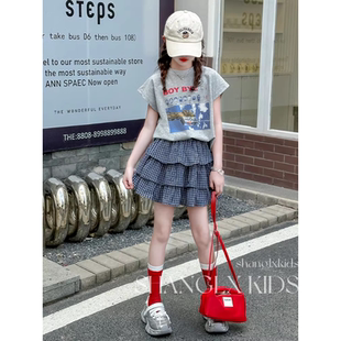 女童时尚套装洋气时髦裙子2026超火夏装儿童夏季新款夏天好看衣服