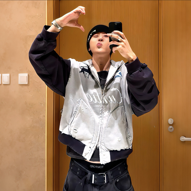 PROJECTG/R刺绣战马卫衣外套