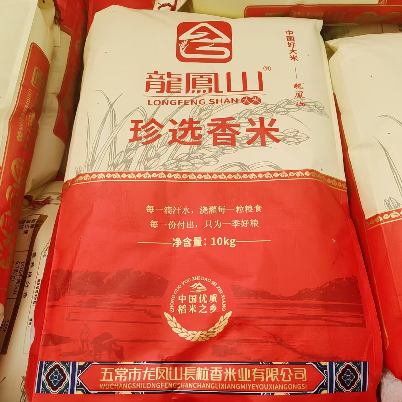 龙凤山五常珍选香米稻香长粒新米20斤/袋五常大米新米包邮