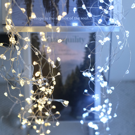 BG圣诞创意大颗粒树藤LED灯米粒灯高亮圣诞树装饰灯圣诞布置品