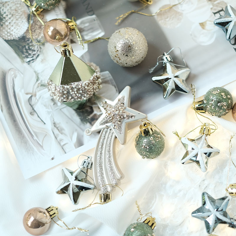 BG圣诞球装饰品华丽氛围感雅致