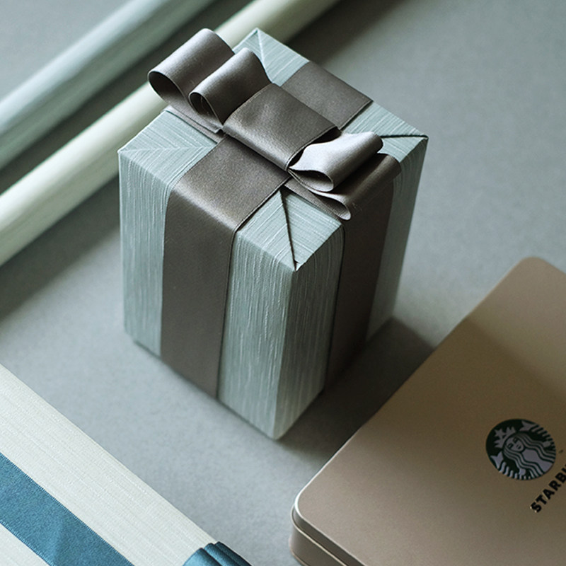 INS 스타일 베이지 블루 그레이 질감 포장지 MORANDI 컬러 실버 스트라이프 비즈니스 선물 용지 특수 용지