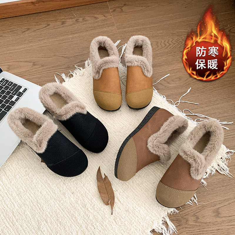 老北京布鞋女棉鞋冬季加绒保暖豆豆鞋软底舒适妈妈鞋一脚蹬KS19,女鞋,高帮鞋,淘宝优惠券,粉丝福利购,淘宝优惠卷