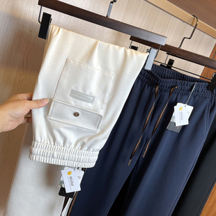 男士 裸感垂顺莫代尔棉空气层夏季 直筒运动休闲裤 意奢梦中情裤