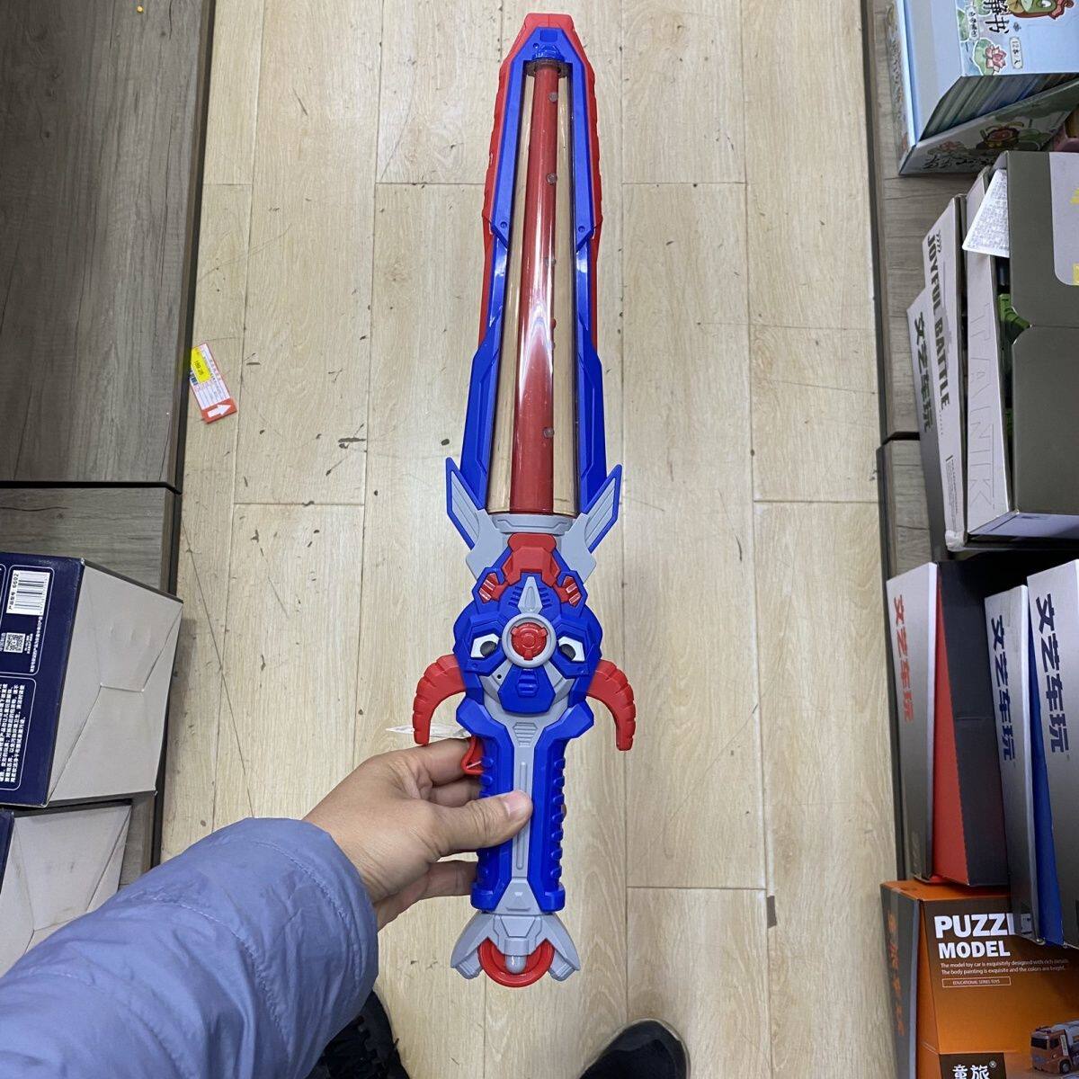 儿童旋转灯光电动牛剑玩具智慧小能手9927