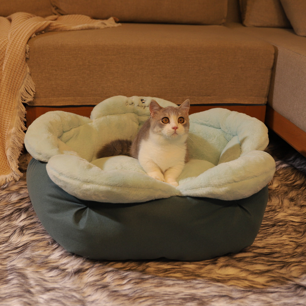 고양이 둥지 겨울 따뜻한 고양이 텐트 새끼 고양이를 위한 보편적인 텐트 작은 우유 고양이 고양이 매트 겨울 귀여운 애완 동물 침낭