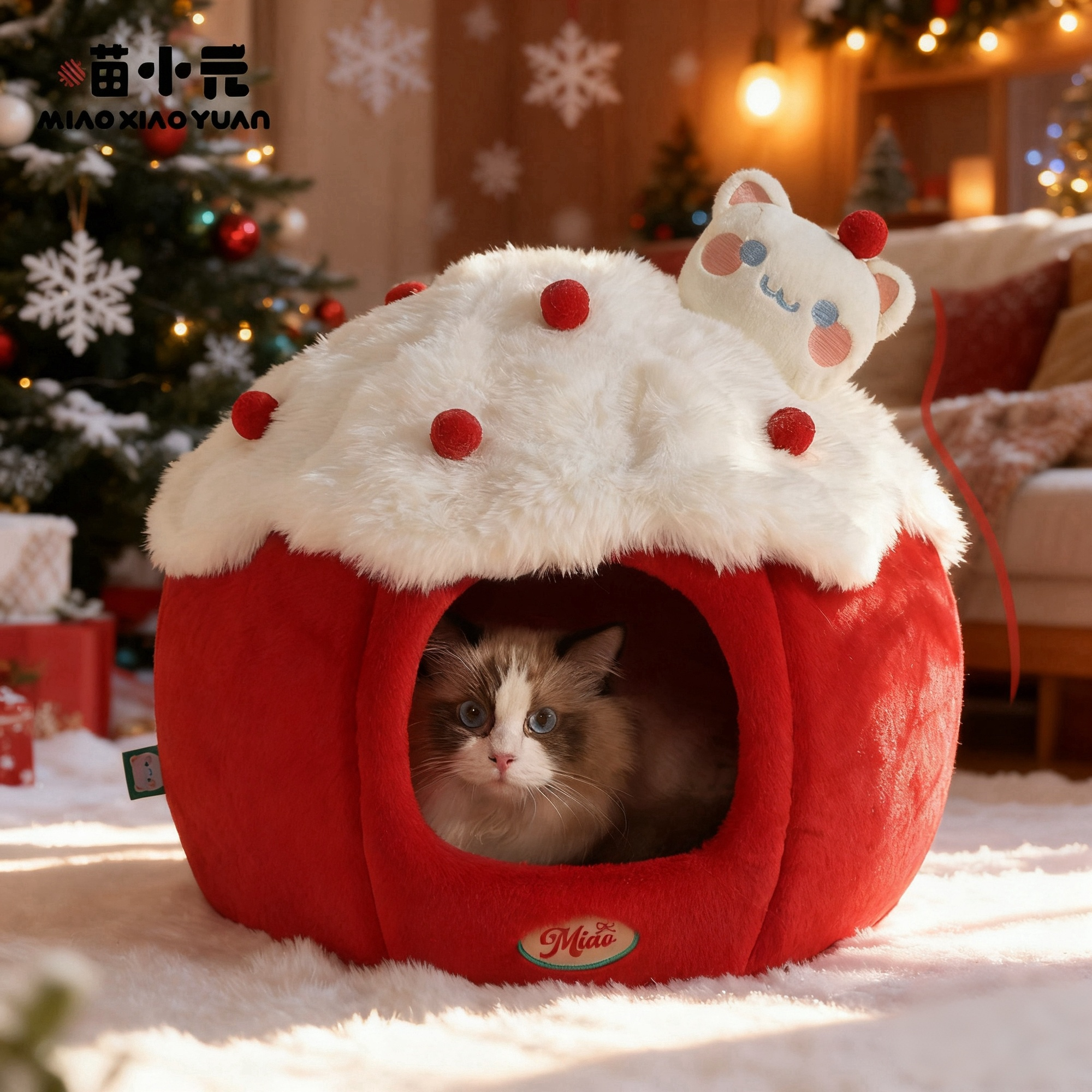 喵小元猫窝冬季保暖封闭式安全感四季通用猫帐篷冬天猫咪房子猫屋