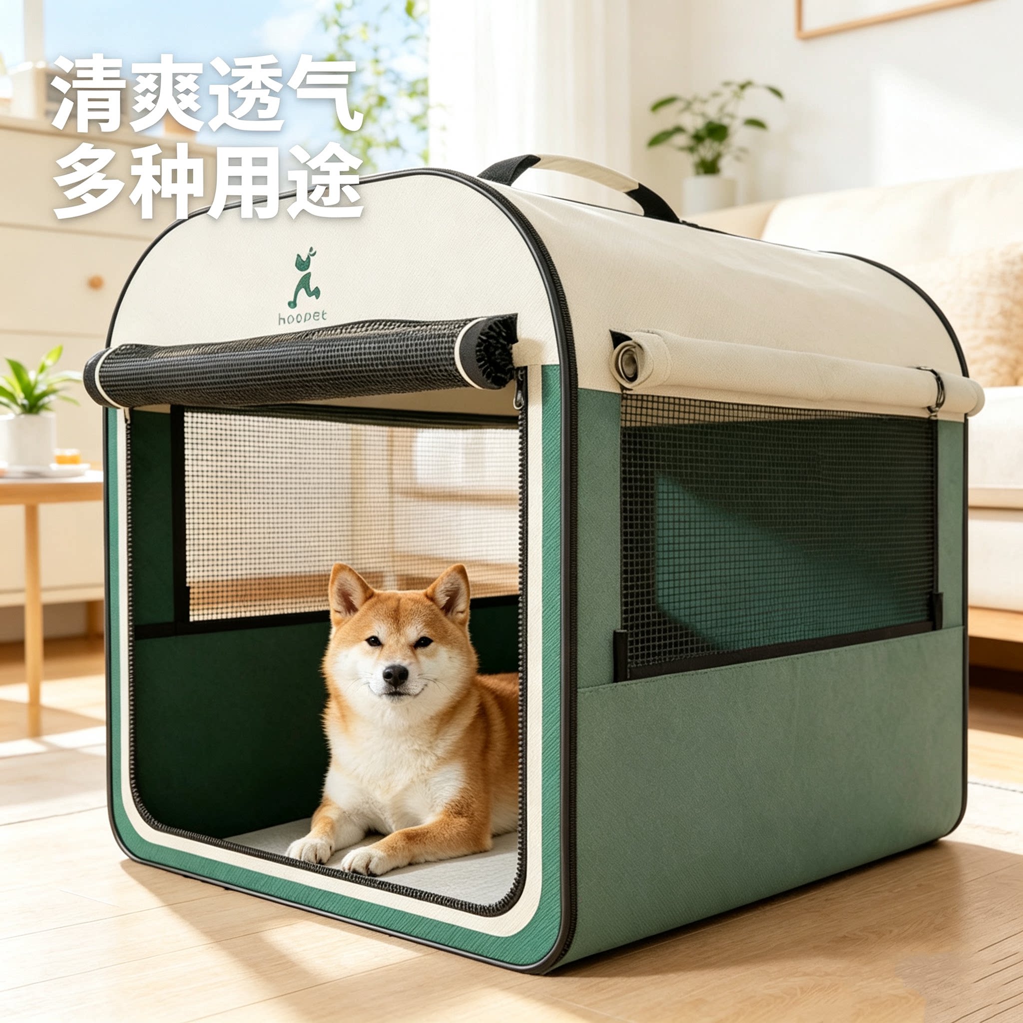 车载狗窝便携折叠四季通用宠物大型犬猫夏天透气狗狗帐篷外出狗笼