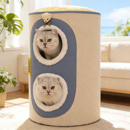 猫爬架猫窝一体小户型猫树夏天猫咪树洞猫抓板双层猫抓桶四季通用