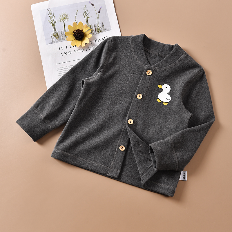 儿童德绒秋衣昊贝比开衫