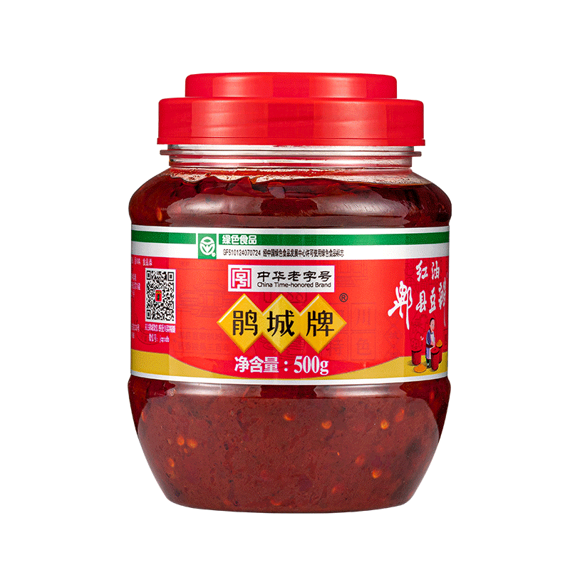 郫县豆瓣500g红油鹃城牌商超同款