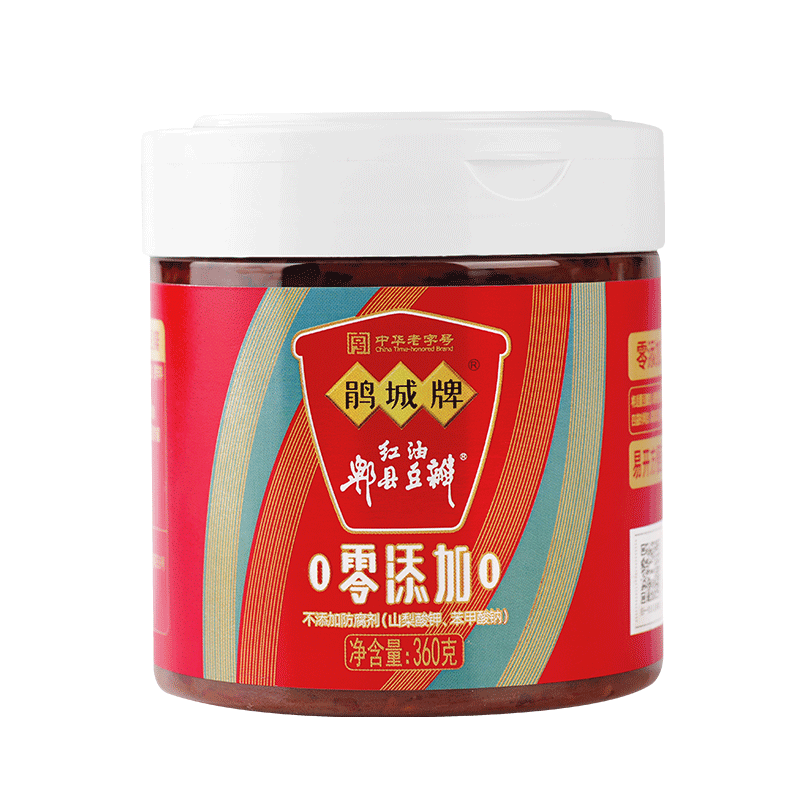 鹃城牌360pet瓶装红油郫县豆瓣酱