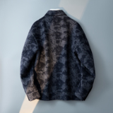 迷彩兰翻领羊毛夹克男休闲呢子冬装外套6016-5816P268控588，男装夹克，钱塘大厦6016