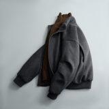 螺纹收腰呢子夹克羽绒服男保暖冬装羽绒衣6016-25318P350控699，男装夹克，电商D203(原钱塘6011)
