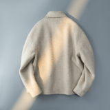 2025新款苏力羊驼长毛外套双面呢夹克钱塘6016-015p525，男装夹克，钱塘大厦6016