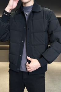 模特图豆腐块格子羽绒服 简约内搭外穿羽绒衣拼接6016-25111P265图片