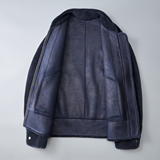 羊毛立领短款颗粒绒皮毛一体外套羊毛夹克6016-2051P420控759，男装夹克，钱塘大厦6016