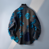 灰色翻领宽毛呢大衣男秋冬外套纹理肌理感6016-95291P358控699，男装毛呢大衣，电商D203(原钱塘6011)