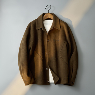 6016 新款 翻领毛呢刺绣外套羊毛冬装 双面呢 68334P295控688 夹克款