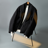 新面料羽绒服假两件毛线领民族风冬装外套钱塘6016-1078P495，男装民族服装，钱塘大厦6016